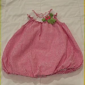 Rare Editions Seersucker Smocked Bubble